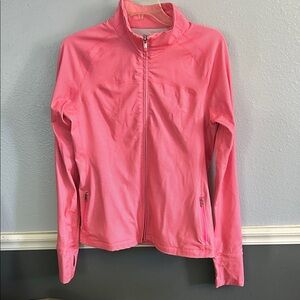 Women's Pink Zip-Up Utility Jacket